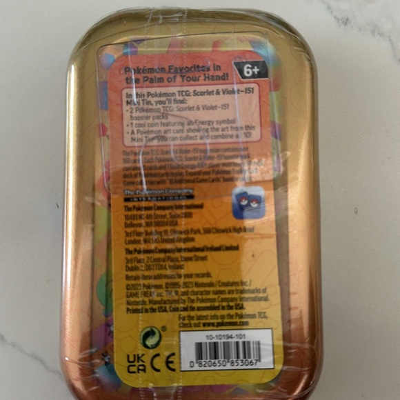 Pokemon Trading Card Tin - Sealed and new - Picture 3 of 4